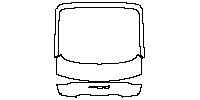 Porsche Panamera Sedan 2014 - Trunk Lid (with ''Panamera 4S'' emblem)