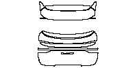 Porsche Cayenne Coupe Cayenne GTS Coupe 2021 - Trunk Lid (With “Cayenne”“GTS” word mark)