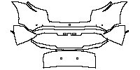 Porsche Taycan Cross Turismo 2021 - Rear Bumper (with offroad design package)