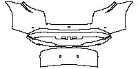 Porsche Taycan Cross Turismo 2021 - Rear Bumper (without offroad package)