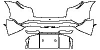 Porsche Taycan Cross Turismo 2021 - Rear Bumper (with Off-Road Design Package)