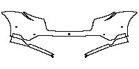 Porsche Taycan Sport Turismo 2021 - Rear Bumper (with sportdesign Package)