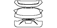 Porsche Cayenne Cayenne GTS 2012 - Trunk Lid (with ''Cayenne GTS'' emblem)