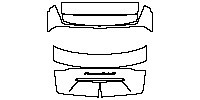 Porsche Panamera Sport Turismo 2021 - Trunk Lid (with ''Panamera Turbo S'' emblem)