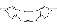 Smart fortwo EQ 2020 - Hood+Fender (with ''SMART'' emblem on hood)