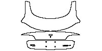 Tesla Model 3 Exterior 2018 - Trunk Lid (with ''特斯拉'', ''MODEL 3'' emblems)