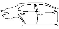 (right) Door+B Pillar+Rear Fender+Side Skirt