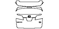 Toyota Alphard ALPHARD 2015 - Trunk Lid (with ALPHARD and HYBRID SYNERGY DRIVE E-Four emblems)