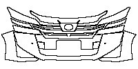 Toyota Vellfire Exterior 2019 - Bumper+Grille+Headlamp