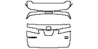 Toyota Vellfire Exterior 2019 - Trunk Lid (with VELLFIRE and E-Four emblems)