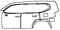 (left)Door+Side Skirt+Rear Fender
