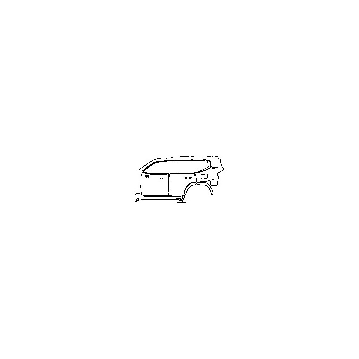 (left)Door+Side Skirt+Rear Fender