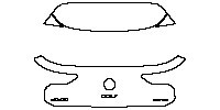 Volkswagen Golf Golf 2014 - Trunk Lid (with ''一汽-大众'', ''GOLF'', ''280TSI'' emblems)