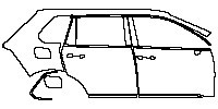 (right) Door+Side Skirt+Rear Fender