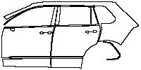 (left) Door+Side Skirt+Rear Fender