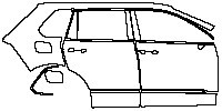(right) Door+Side Skirt+Rear Fender