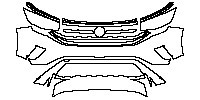 Volkswagen Atlas Cross Sport (US) SEL 2020 - Bumper+Healamp