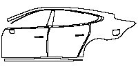Xpeng P7 Exterior 2020 - (left) Door+Side Skirt+Rear Fender