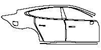 Xpeng P7 Exterior 2020 - (right) Door+Side Skirt+Rear Fender