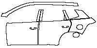 BYD Song Pro New Energy Exterior 2019 - (left)Door+BC Pillar+Rear Fender