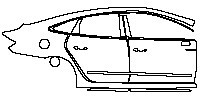 Buick Lacrosse Exterior 2019 - (right) Door+Side Skirt+Rear Fender