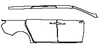 Buick GL8 ES Exterior 2017 - (right) Door+Side Skirt+Rear Fender ( without chrome trim)