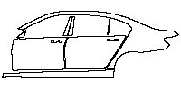 BMW 7 Series Exterior 2009 - (left) Door+BC Pillar+Rear Fender+Side Skirt