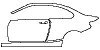 BMW 2 Series Coupe 2014 - (left) Door+Rear Fender+Side Skirt