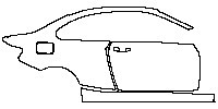 BMW 2 Series Coupe 2014 - (right) Door+Rear Fender+Side Skirt