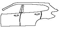 BMW X1 Extended Wheelbase 2020 - (left) Door+B Pillar+Rear Fender