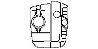 BMW X5 Interior 2014 - Center Console Buttons (for Right Hand Drive，without suspension height adjustment lever, without off-road
