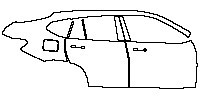 BMW X4 xLine 2014 - (right) Door+B Pillar+Rear Fender