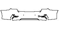 BMW 3 Series Sedan 2012 - Rear Bumper (without exhaust cut)