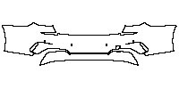 BMW 3 Series Sedan 2012 - Rear Bumper (without exhaust cut)