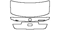 BMW 7 Series Exterior 2009 - Trunk Lid (with xDrive and M Sport emblems)