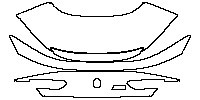 BMW 8 Series Coupe 2020 - Trunk Lid (with ''M8 Competition'' model emblem)