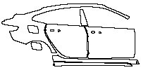 BMW 2 Series Gran Coupe 2020 - (right) Door+Side Skirt+Rear Fender