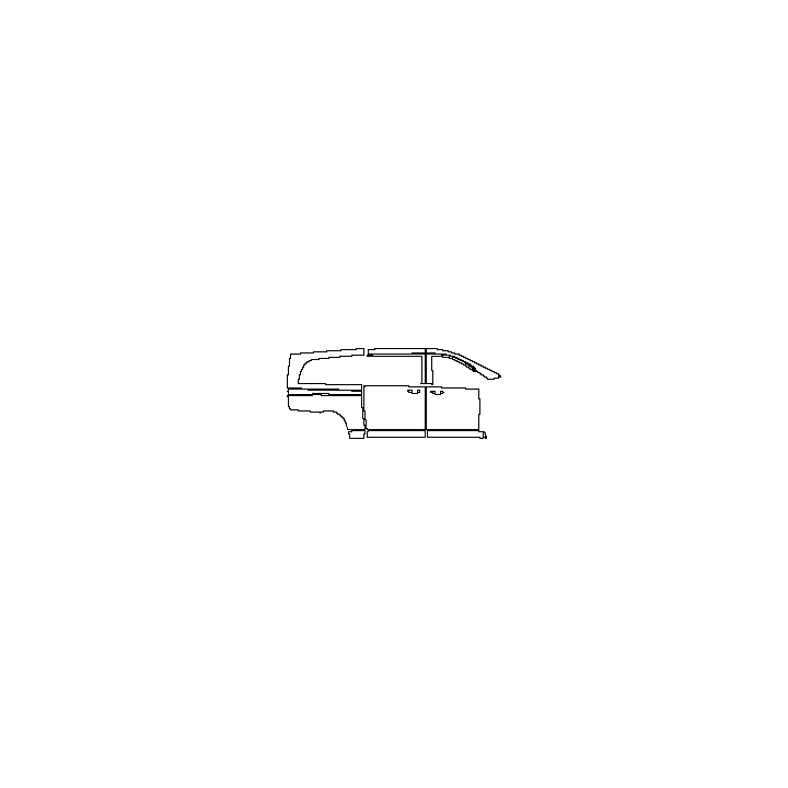 Mercedes-Benz V Class Exterior 2018 - (right) Door+Side Skirt+Rear Fender