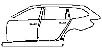 (left) Door+Side Skirt+Rear Fender