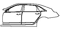 (left) Door+Side Skirt+Rear Fender