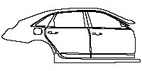 (right) Door+Side Skirt+Rear Fender