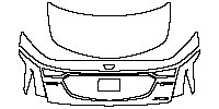 Cadillac CT6 Platinum 2016 - Trunk Lid (With“CT6”“28T”“上汽通用”word mark)