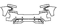 Chevrolet Silverado 1500 2019 - Bumper+Headlamp (with 4 PDC)