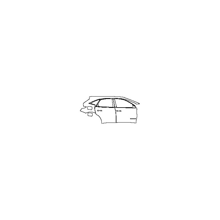 DS Automobiles DS 7 Exterior 2020 - (right) Door+Rear Fender+Side Skirt (with Badge on front door)