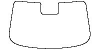 Exeed Exeed TX Window 2019 - Windshield (with mirror and dotted area cutout)