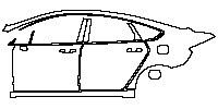Ford Mondeo Exterior 2020 - (left) Door+Side Skirt+Rear Fender