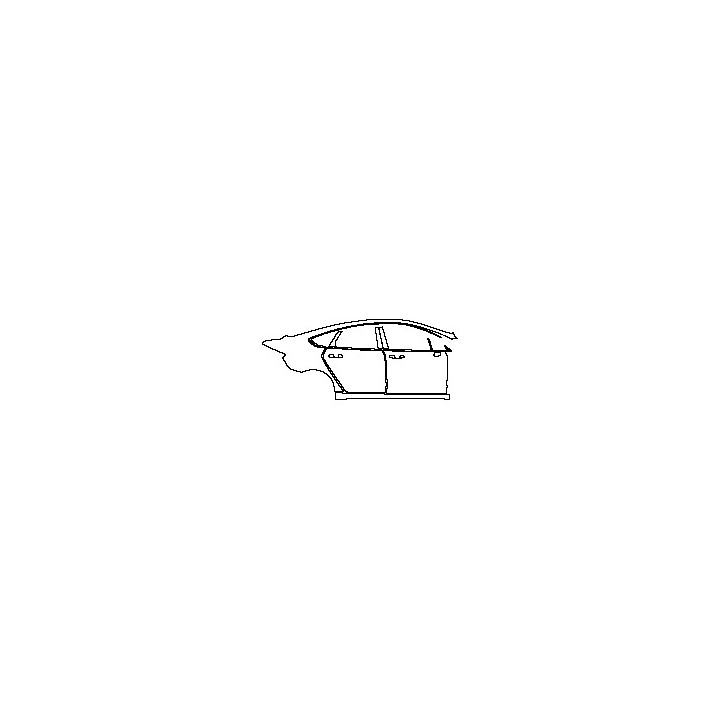 Ford Mondeo Exterior 2020 - (right) Door+Side Skirt+Rear Fender