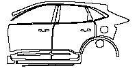 Ford Kuga Exterior 2020 - (left）Door+Side Skirt+Rear Fender