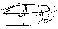Ford EDGE Base 2020 - (left) Door+Rear Fender
