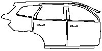 Ford Everest Exterior 2017 - (right) Door+Side Skirt+Rear Fender